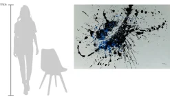 Öl Gemälde 'Dark Explosion' | Handgemaltes Unikat