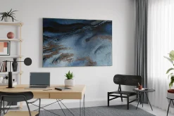 Öl Gemälde 'Der blaue Palast' | Handgemaltes Unikat