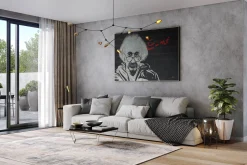 Öl Gemälde 'Einstein Graffiti' | Handgemaltes Unikat