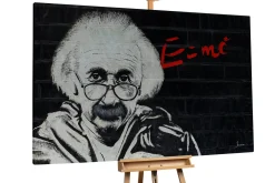 Öl Gemälde 'Einstein Graffiti' | Handgemaltes Unikat
