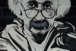 Öl Gemälde 'Einstein Graffiti' | Handgemaltes Unikat