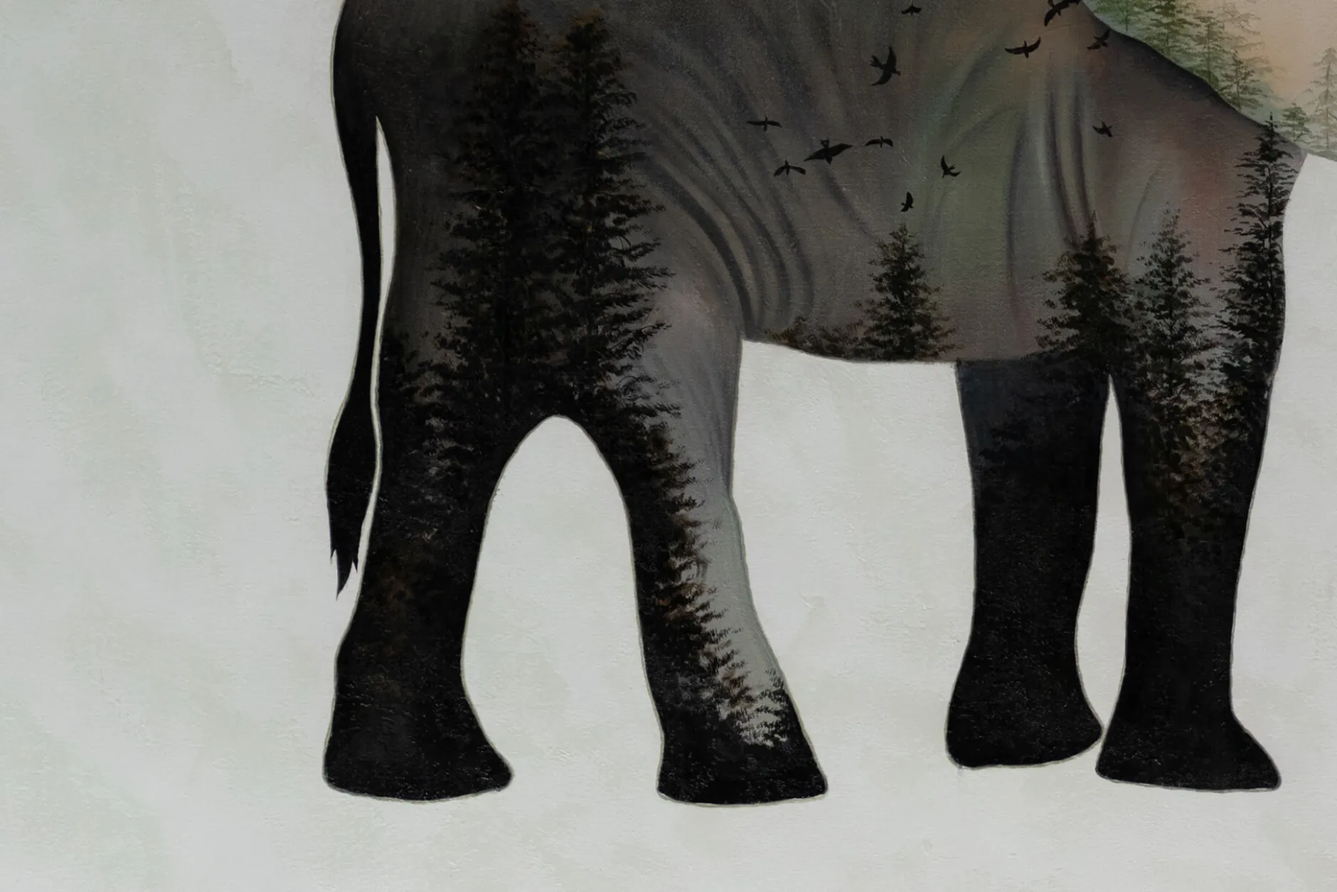 Öl Gemälde 'Elephant's Soul' | Handgemaltes Unikat