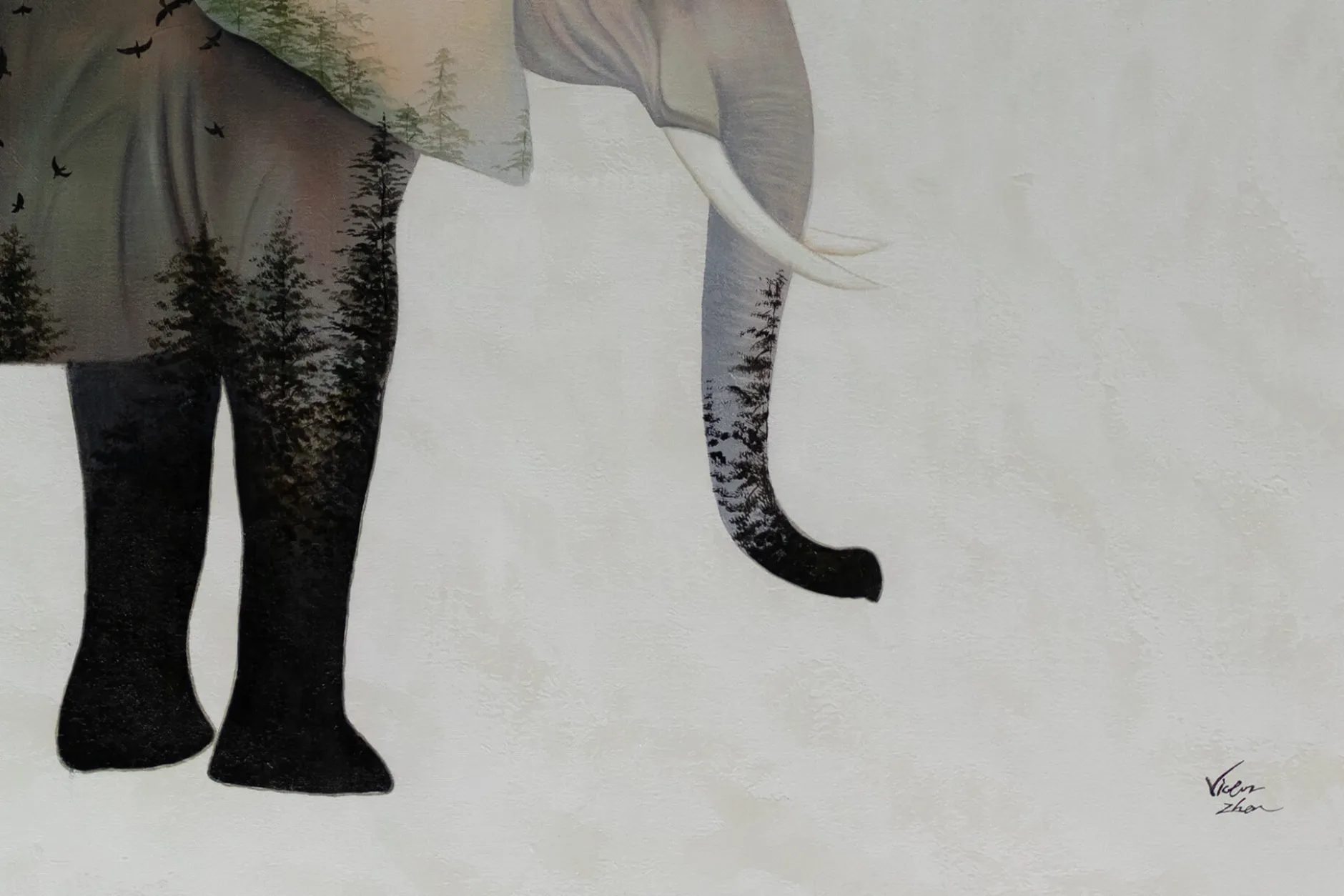 Öl Gemälde 'Elephant's Soul' | Handgemaltes Unikat