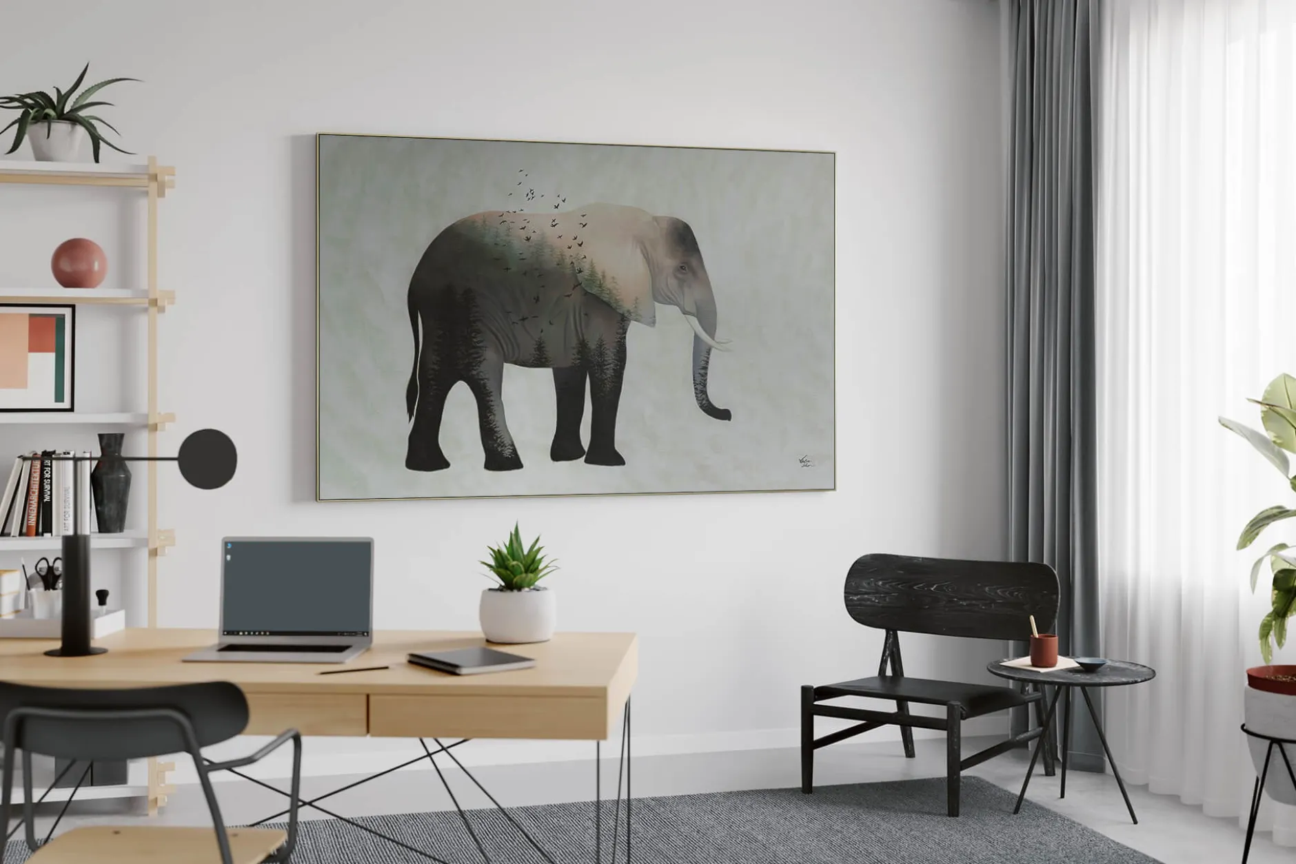 Öl Gemälde 'Elephant's Soul' | Handgemaltes Unikat