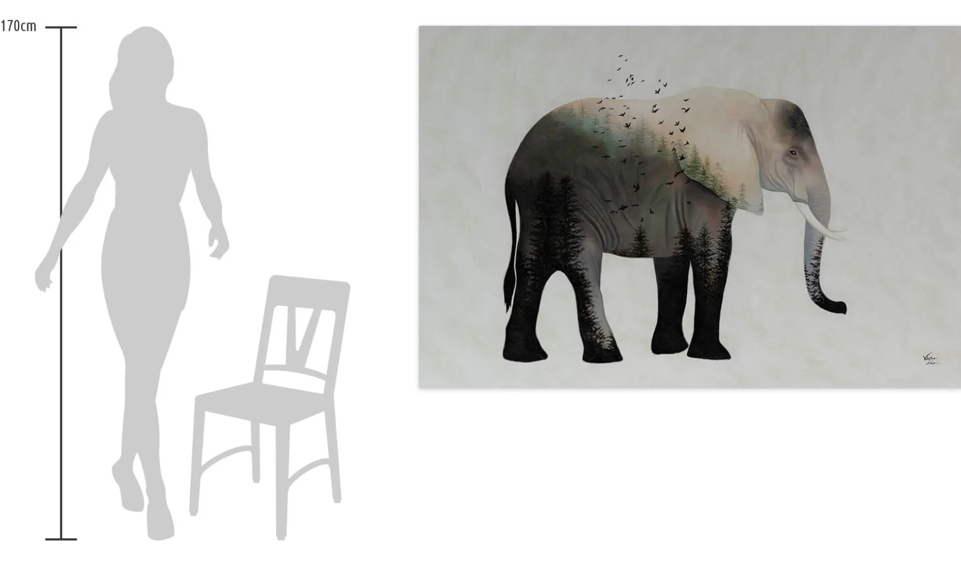 Öl Gemälde 'Elephant's Soul' | Handgemaltes Unikat
