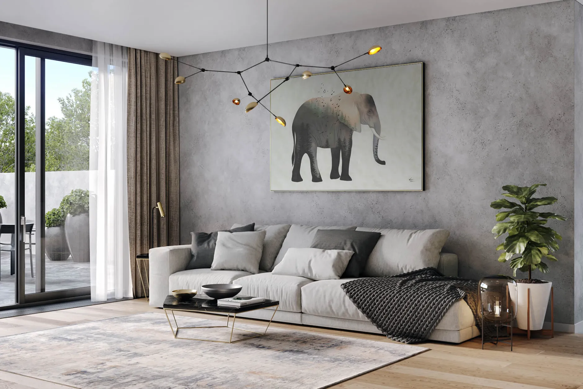 Öl Gemälde 'Elephant's Soul' | Handgemaltes Unikat