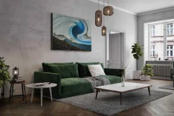 Öl Gemälde 'Emergence of Wave' | Handgemaltes Unikat