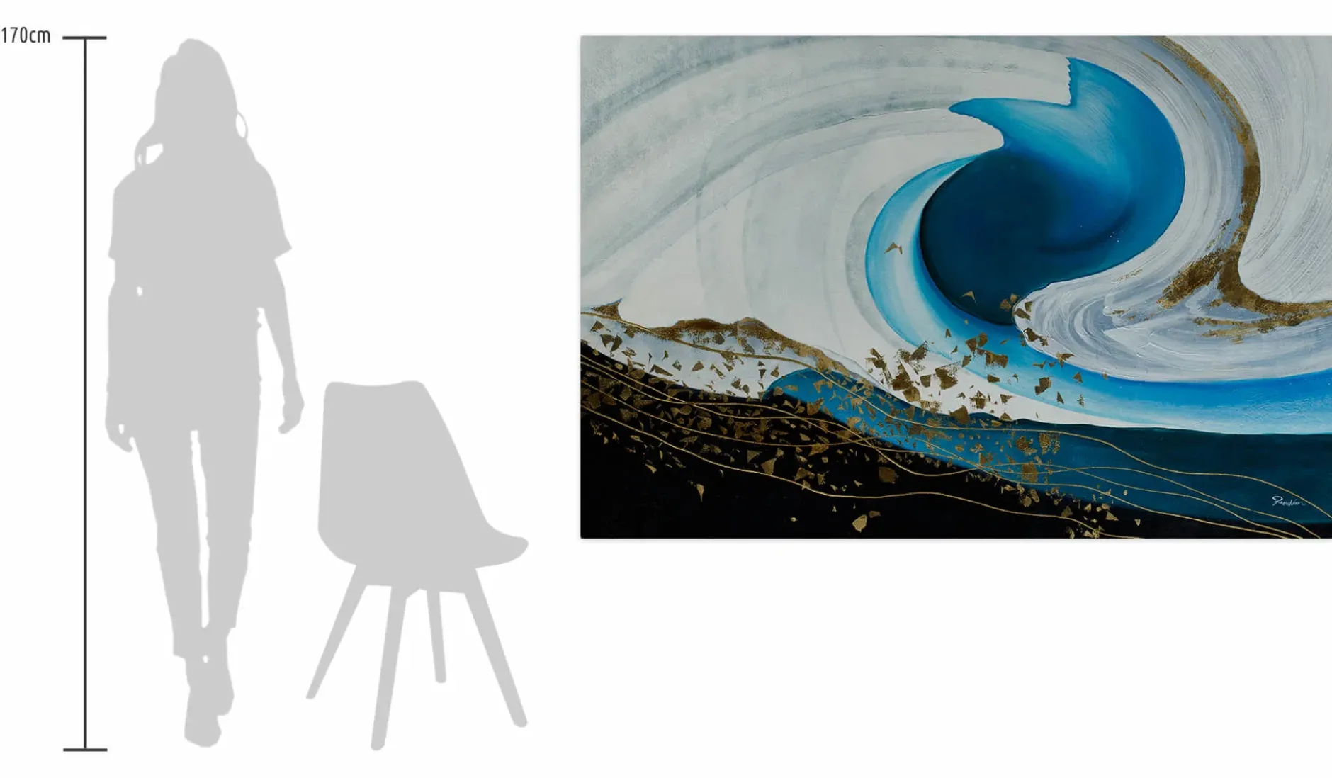 Öl Gemälde 'Emergence of Wave' | Handgemaltes Unikat
