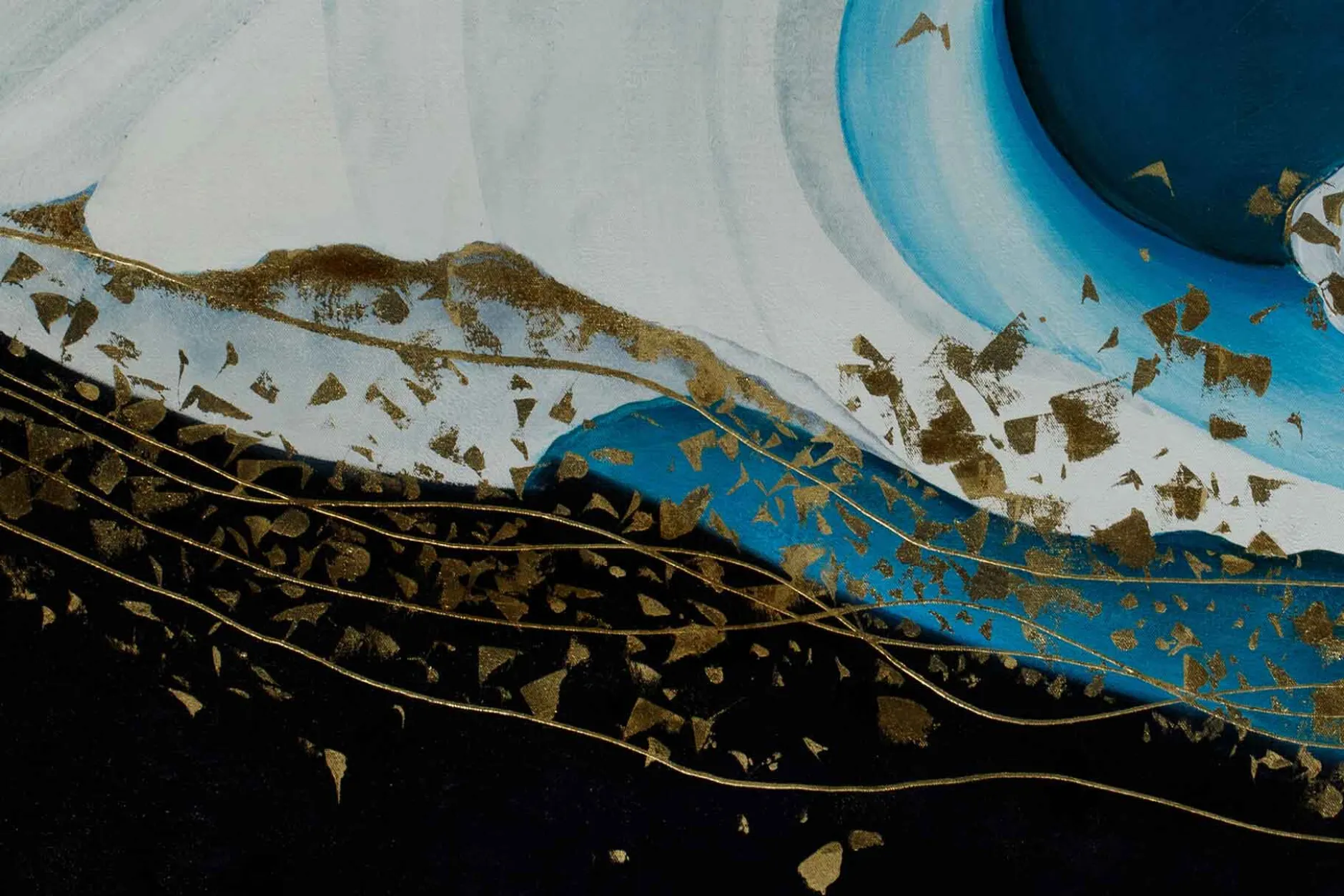 Öl Gemälde 'Emergence of Wave' | Handgemaltes Unikat