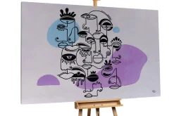 Öl Gemälde 'Faces of Future' | Handgemaltes Unikat