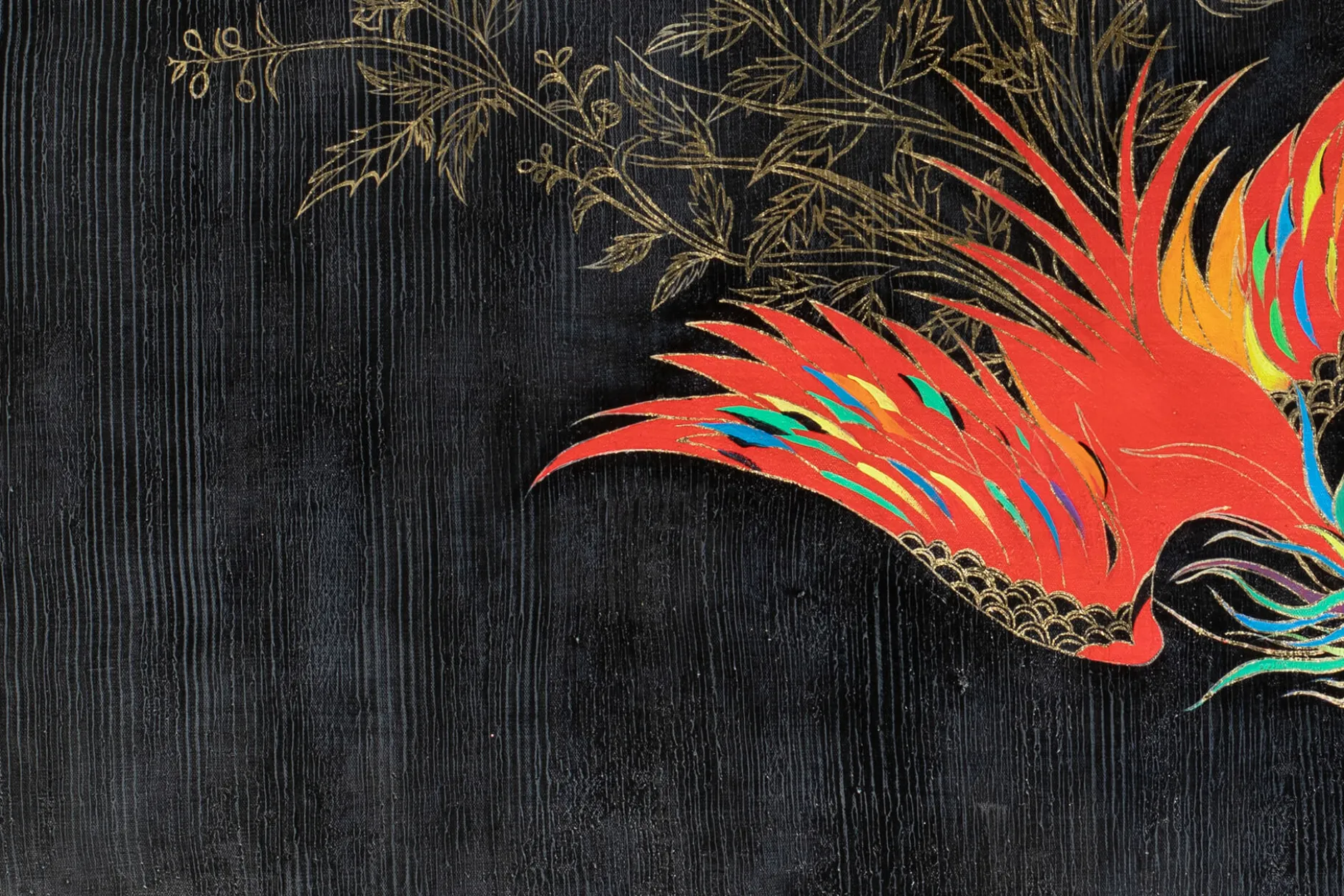 Öl Gemälde 'Fascinating Phoenix' | Handgemaltes Unikat