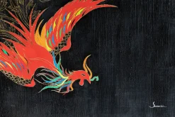 Öl Gemälde 'Fascinating Phoenix' | Handgemaltes Unikat