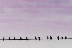 Öl Gemälde 'Feathered Watchers' | Handgemaltes Unikat