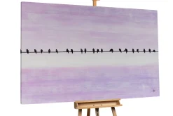 Öl Gemälde 'Feathered Watchers' | Handgemaltes Unikat