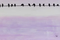 Öl Gemälde 'Feathered Watchers' | Handgemaltes Unikat