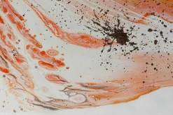 Öl Gemälde 'Feuriges Lavameer' | Handgemaltes Unikat