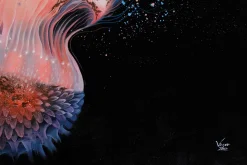 Öl Gemälde 'Floating in the Ocean' | Handgemaltes Unikat