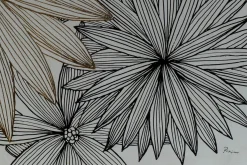 Öl Gemälde 'Flower Ornaments' | Handgemaltes Unikat