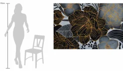 Öl Gemälde 'Flowers in Gravure' | Handgemaltes Unikat
