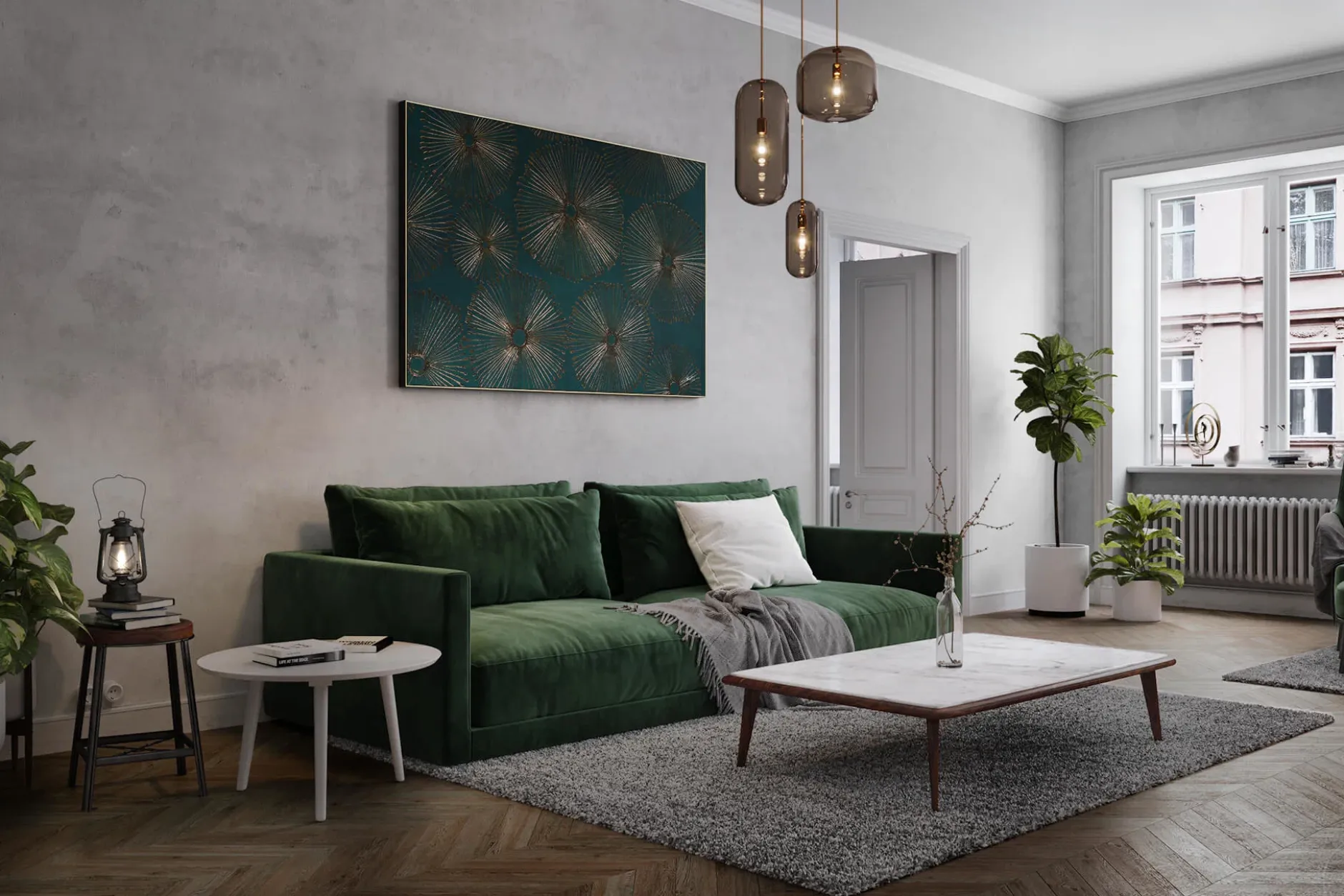 Öl Gemälde 'Flying Dandelion' | Handgemaltes Unikat