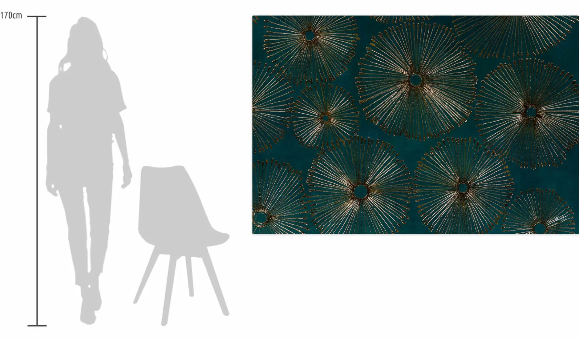 Öl Gemälde 'Flying Dandelion' | Handgemaltes Unikat