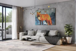 Öl Gemälde 'Fox of Fire' | Handgemaltes Unikat