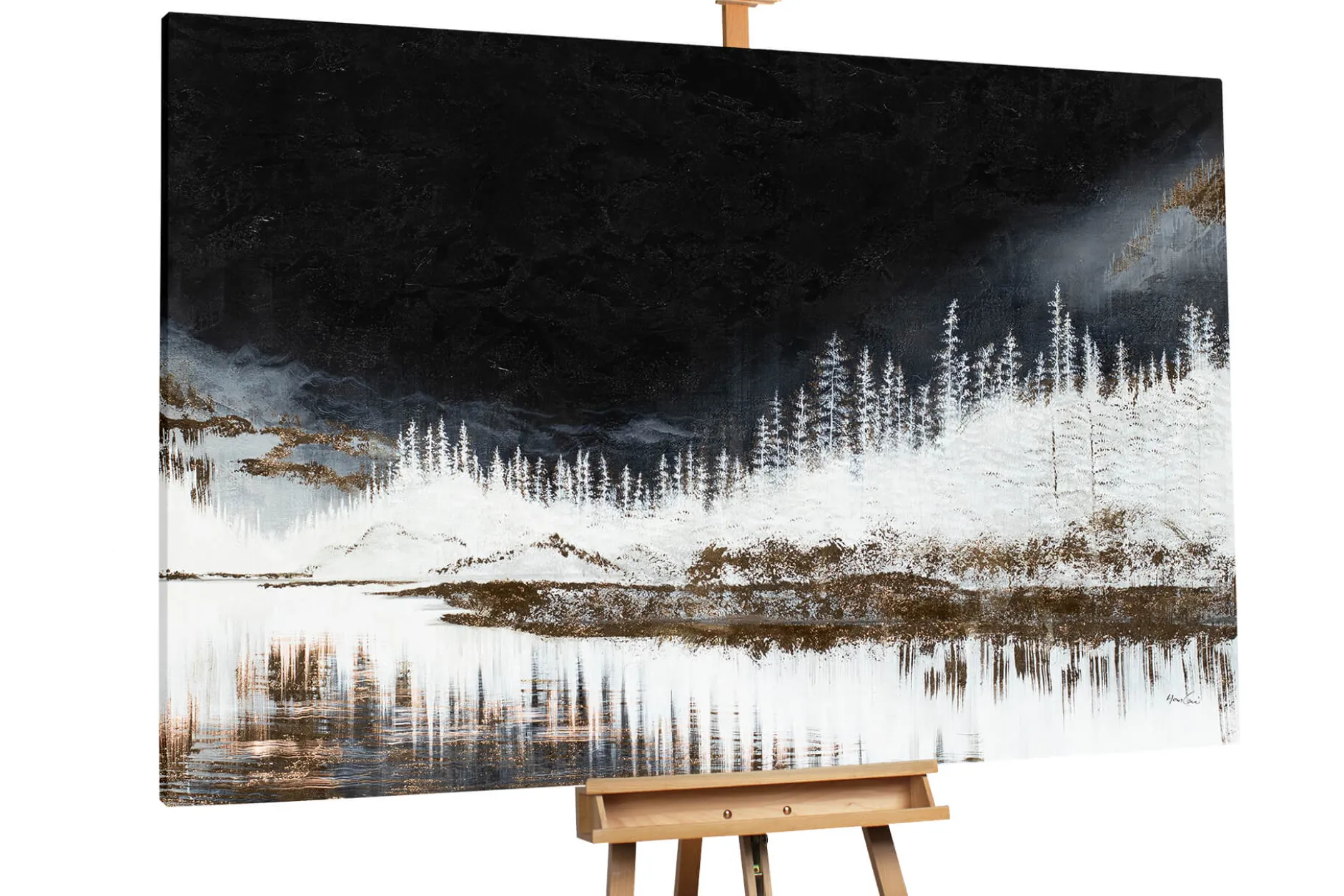 Öl Gemälde 'Frosty Magic' | Handgemaltes Unikat