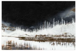 Öl Gemälde 'Frosty Magic' | Handgemaltes Unikat