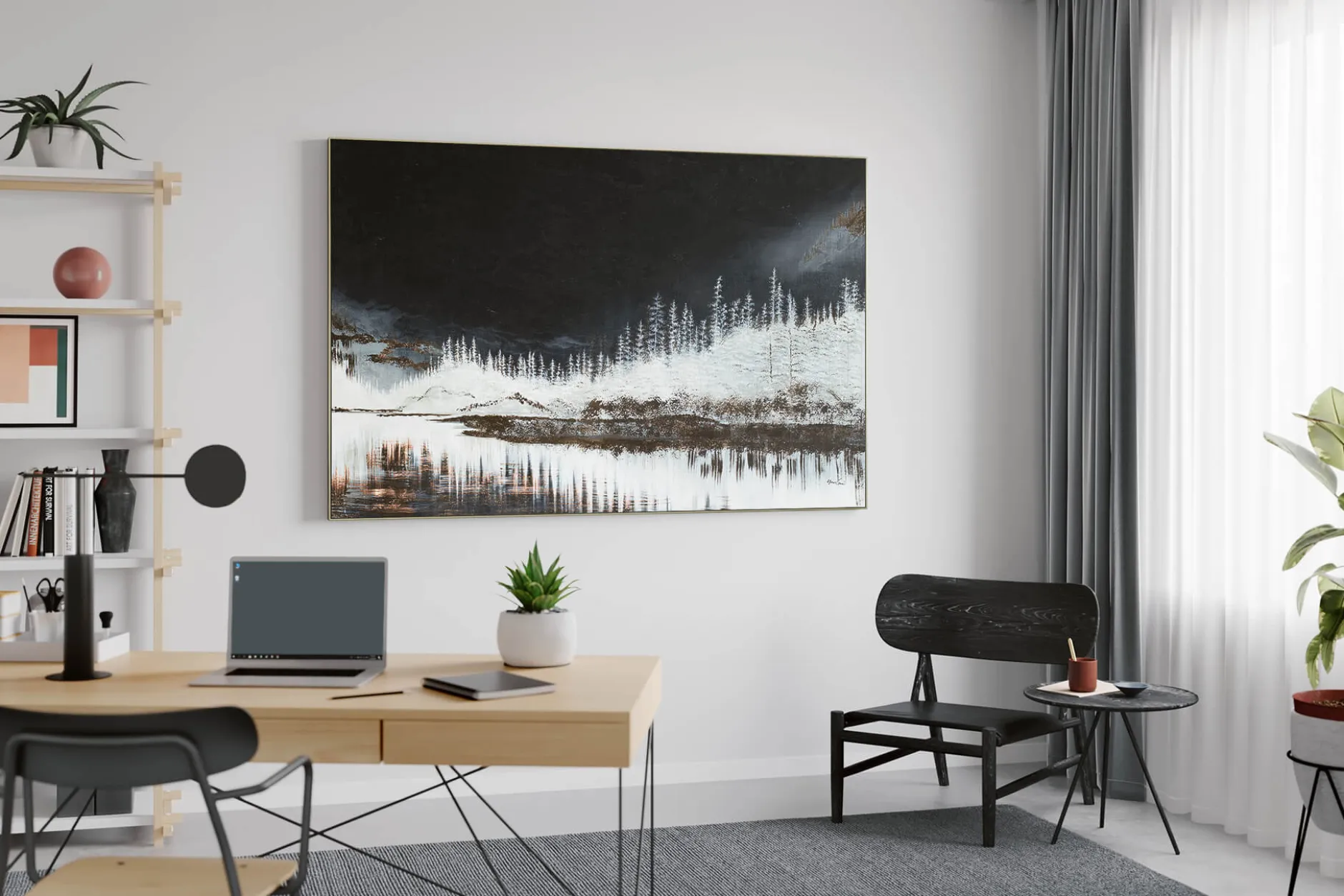 Öl Gemälde 'Frosty Magic' | Handgemaltes Unikat