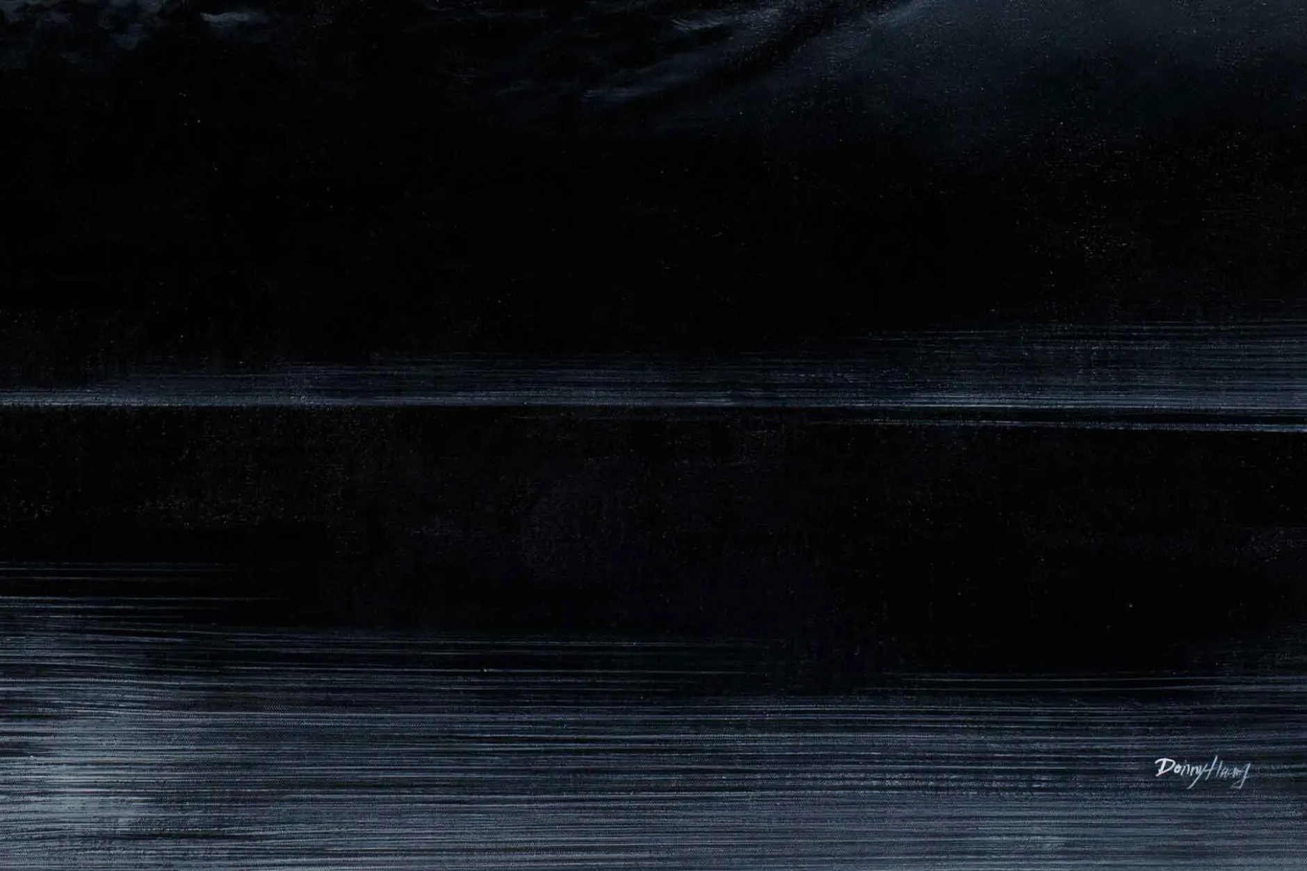 Öl Gemälde 'Gilded Darkness' | Handgemaltes Unikat
