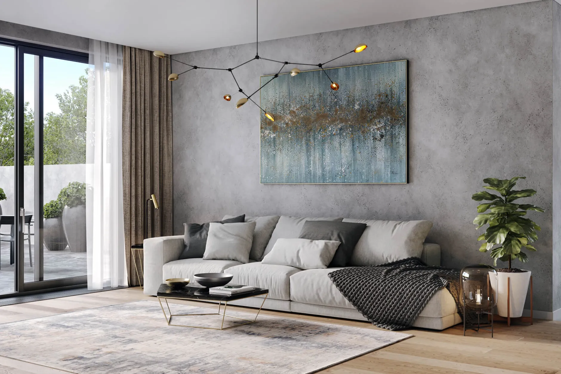 Öl Gemälde 'Gleaming Inspiration' | Handgemaltes Unikat