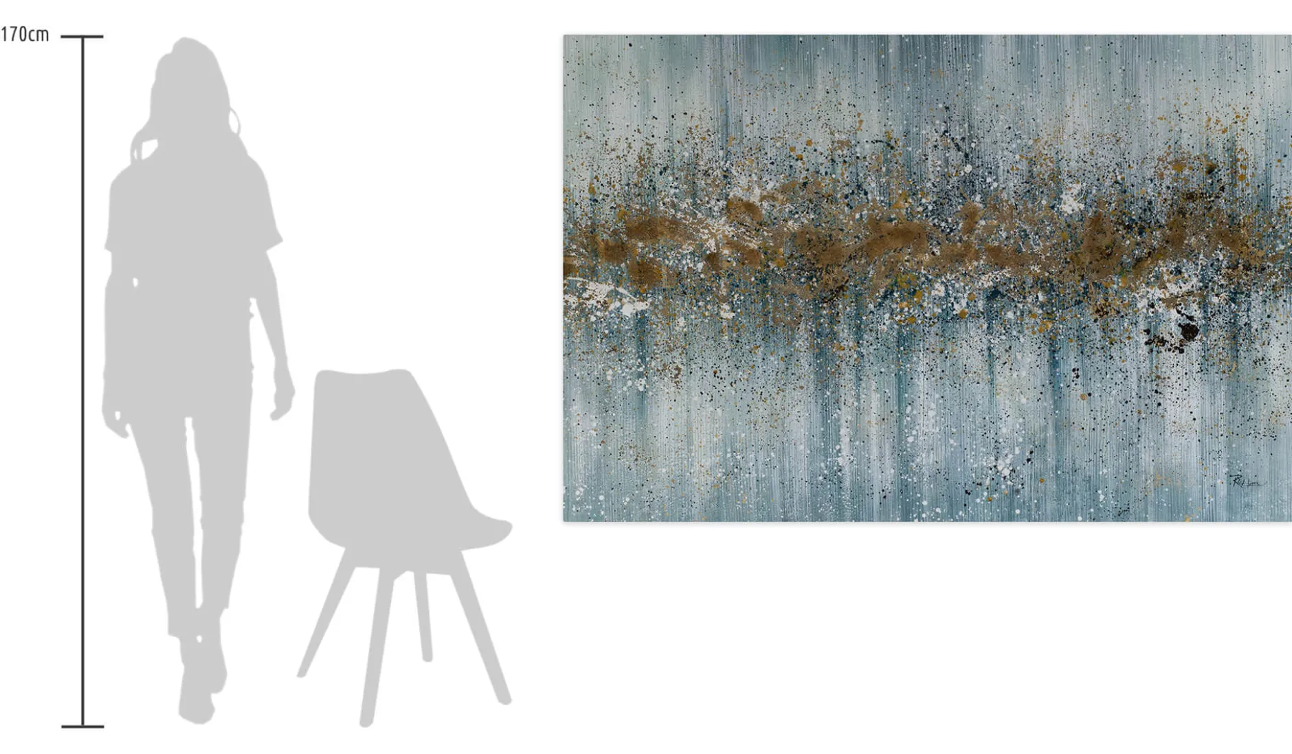 Öl Gemälde 'Gleaming Inspiration' | Handgemaltes Unikat