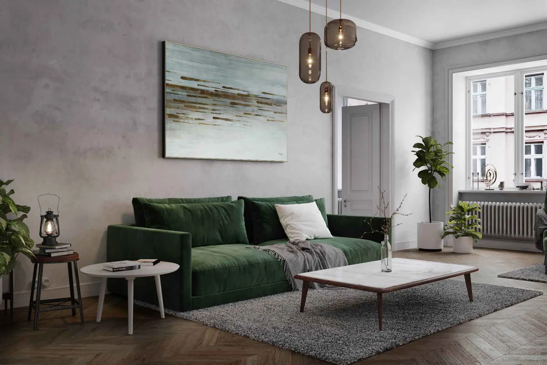 Öl Gemälde 'Glowing Energy' | Handgemaltes Unikat