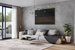 Öl Gemälde 'Golden Bridge' | Handgemaltes Unikat