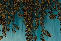 Öl Gemälde 'Goldener Blütenregen' | Handgemaltes Unikat