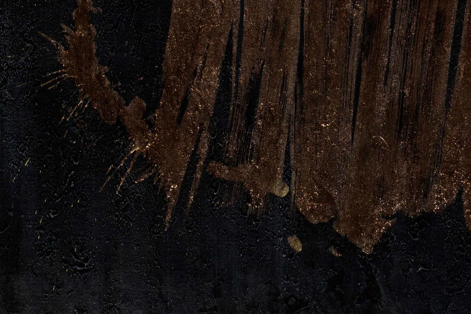 Öl Gemälde 'Golden Fragments' | Handgemaltes Unikat