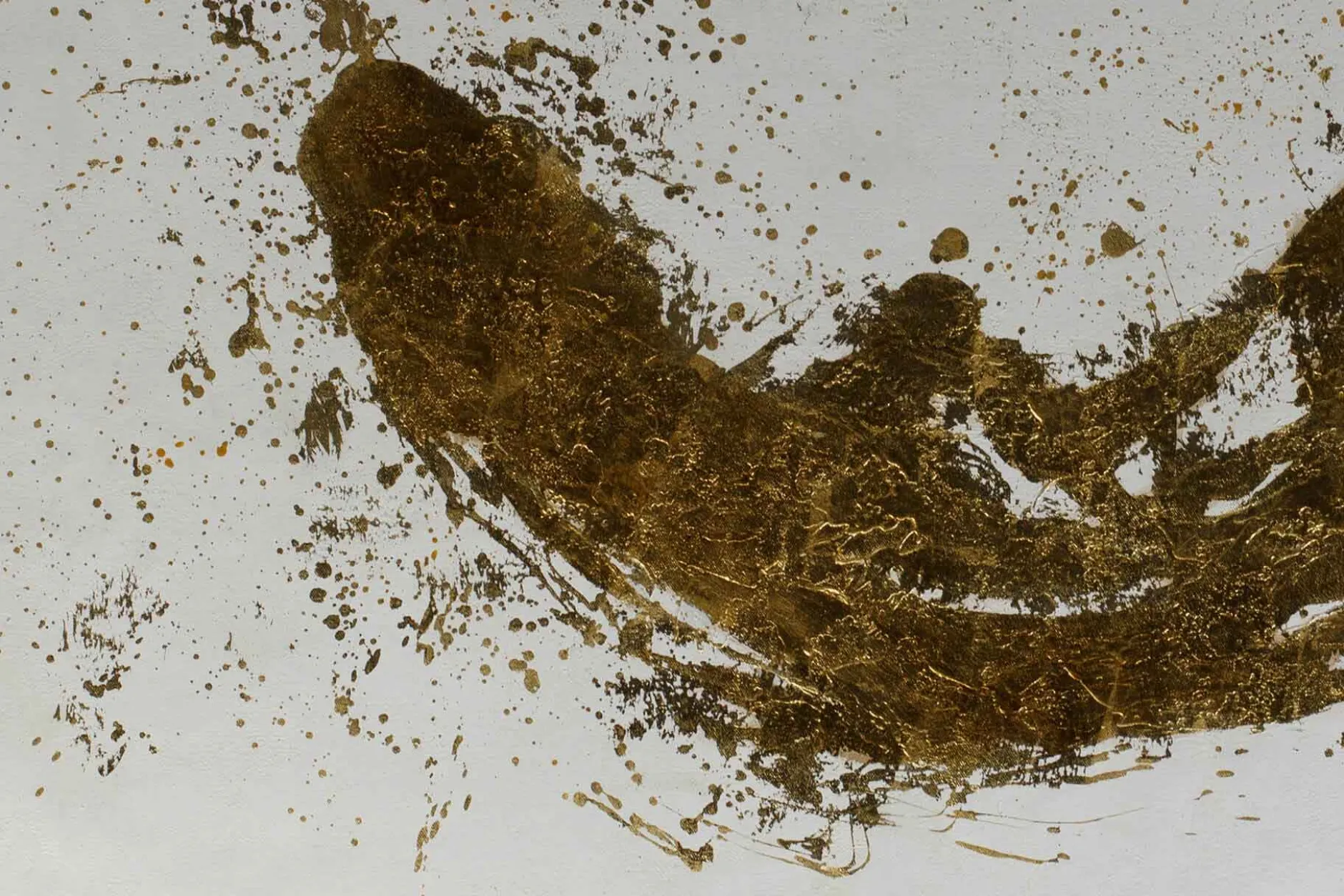 Öl Gemälde 'Golden Movement' | Handgemaltes Unikat