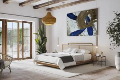 Öl Gemälde 'Gold in Indigo' | Handgemaltes Unikat
