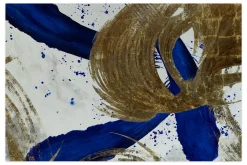 Öl Gemälde 'Gold in Indigo' | Handgemaltes Unikat