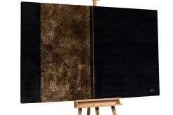 Öl Gemälde 'Gold und Onyx' | Handgemaltes Unikat