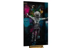 Öl Gemälde 'Graffiti Balance' | Handgemaltes Unikat