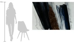 Öl Gemälde 'Graphite Gradation' | Handgemaltes Unikat