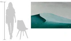 Öl Gemälde 'Green under Grey' | Handgemaltes Unikat