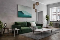 Öl Gemälde 'Green under Grey' | Handgemaltes Unikat