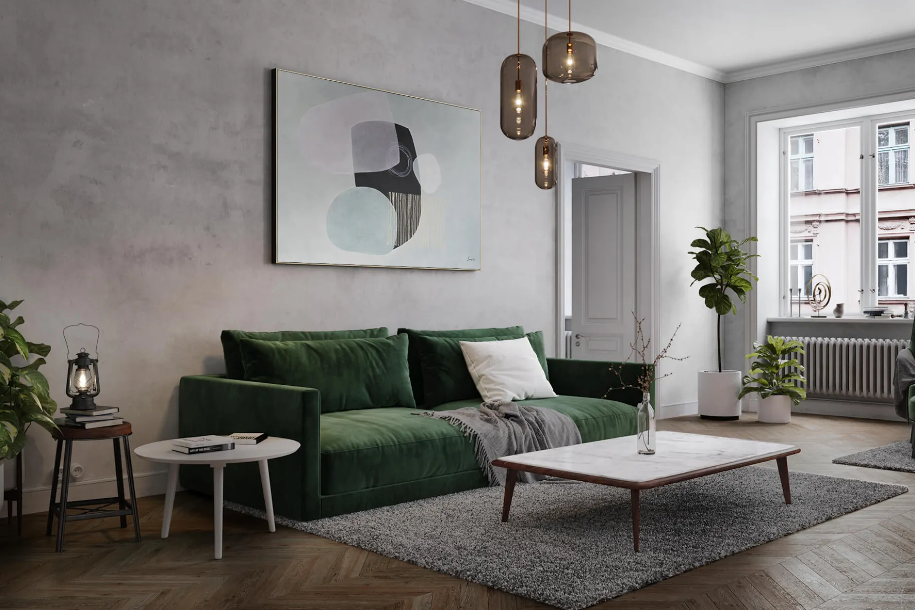 Öl Gemälde 'Grey Contemplation' | Handgemaltes Unikat