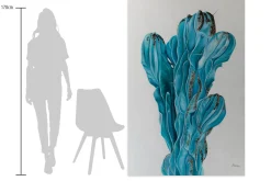 Öl Gemälde 'Hand of a Cactus' | Handgemaltes Unikat