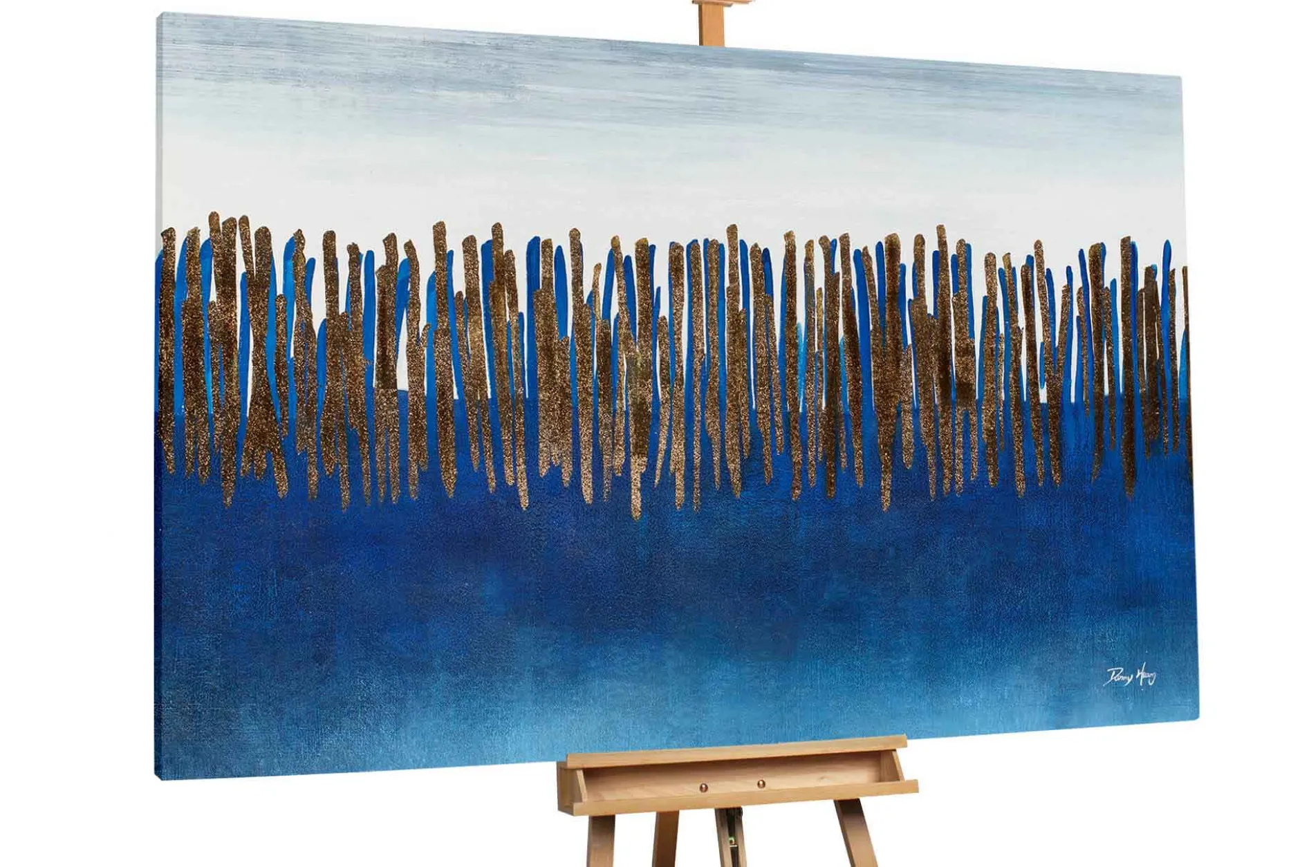 Öl Gemälde 'Horizon Lines' | Handgemaltes Unikat