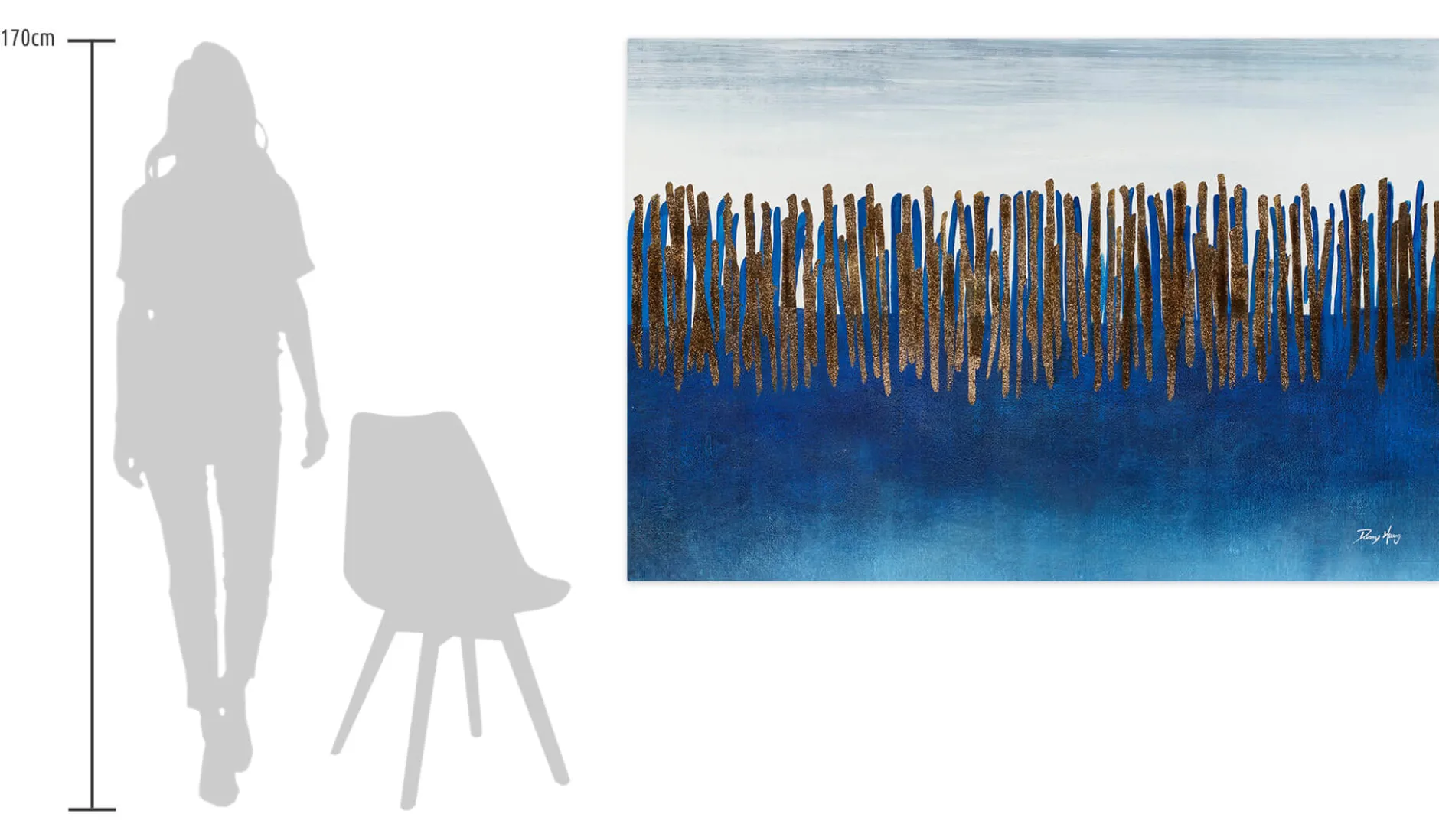 Öl Gemälde 'Horizon Lines' | Handgemaltes Unikat