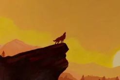 Öl Gemälde 'Howling Majesty' | Handgemaltes Unikat