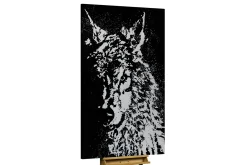Öl Gemälde 'Im Auge des Wolfes' | Handgemaltes Unikat